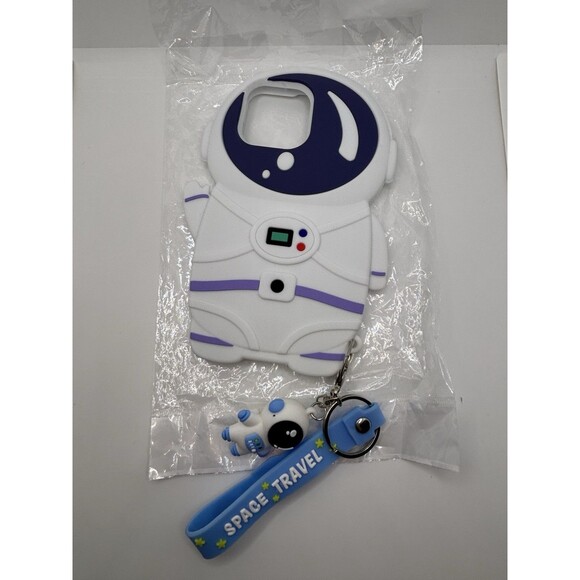 Iphone 14 Pro Max Astronaut Space Travel Phone Case Keychain Cute 3D Cover - Picture 6 of 14